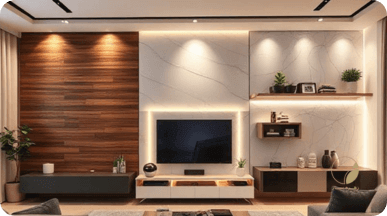 جدیدترین دکوراسیون پشت تلویزیون