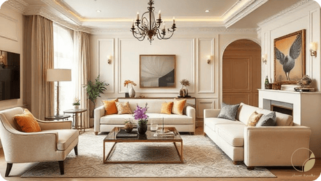 رنگ کرم با چه رنگی ست میشه در دکوراسیون