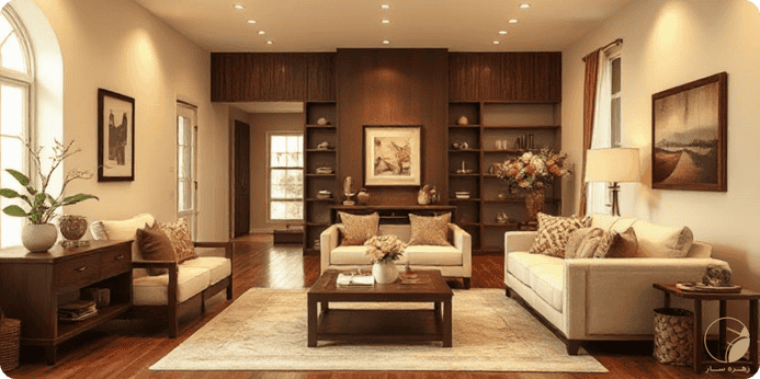 تکمیل کننده رنگ کرم در دکوراسیون: قهوه ای