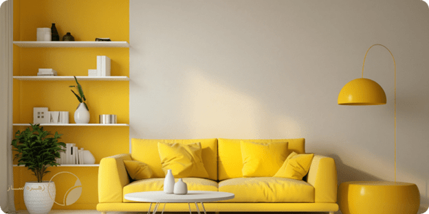 دکوراسیون با رنگ زرد