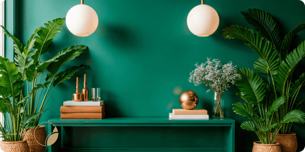 دکوراسیون با رنگ سبز