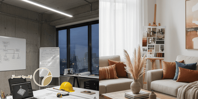 هفت تفاوت دکوراسیون داخلی و طراحی داخلی