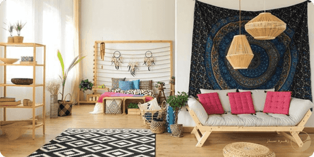 نحوه چیدمان دکوراسیون خانه ایرانی بدون مبل